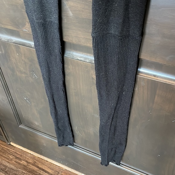 Free People Black Sweater Leggings with Leg Warmers Size M - Picture 3 of 6